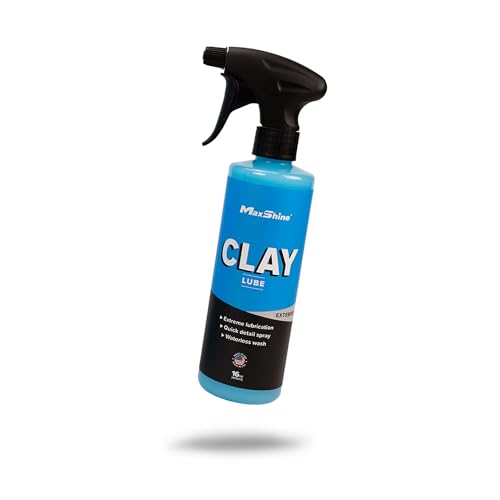 MaxShine Clay Bar & Lube Kit – 3-Pack Heavy Grade Magic Clay Bars (150g) + 16oz Clay Lube Spray – Removes Surface Contaminants & Protects Paint, Glass, Plastic, Metal – Car Detailing Clay System