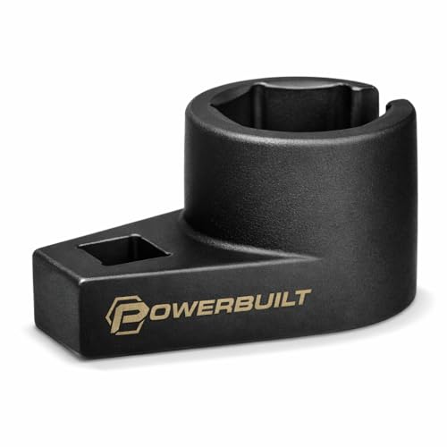 Powerbuilt Oxygen Sensor Offset Puller, Remove and Install O2 Oxygen Sensors, Wire Gate, 22mm 7/8 Inch, 6 Point - 648691 - style: Offset Oxygen Sensor Socket