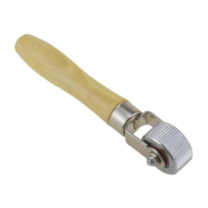 Tire Patch Roller Tire Maintenance Repair Compaction Roller Rolling Wheel Wooden Handle Metal Smooth Ball Bearing Suitable for Car, 2cm - size: 2cm