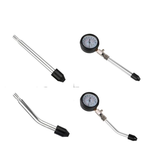 Engine Compression Meter Pressure Gauge 0-300 PSI with M10 M12 M14 M18 Adapter Automotive Cylinder Tester Kit