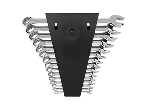 TEKTON Combination Wrench Set with Rack, 15-Piece (1/4-1 in.) | WCB92106 - size: 15-pc. (1/4-1 in.), style: Rack