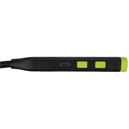 Performance Tool W2687 400+LM Li-Ion Neck Light: 2 Flex Adjustable Lighted Ends, Spotlight and Multi-Color Ambient Modes, 650mAH, 3 Hour Operation, 19.5-in Length, USB-C, Hands-Free, Black | Two flexible lighted ends with spotlight and multi-color modes,