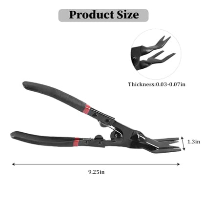 Zpana Car Panel Clip Removal Plier, Vehicle Interior Upholstery Trim Clip Remover Plier, Automotive Door Panel Rivet Removal Tool for Removing Push Pin and Trim Fastener, Universal Fit
