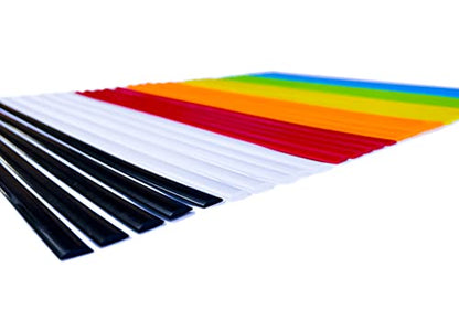 JounJip LDPE Plastic Welding Rods (7 Colors) - Low Density Polyethylene Flat Rods for Kayak Repair, Canoe, PE Water Tank, Auto RV PE Parts, and HDPE repair