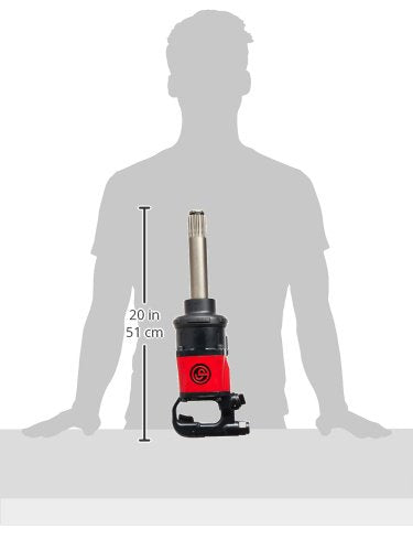 Chicago Pneumatic CP7782-SP6 Impact Wrench (#5 Spline), 6 Inch Ext. Anvil, Air Gun Industrial Repair & Assembly Tool, D-Handle, Pinless Rocking Dog, Max Torque Output 1920 ft. lbf/2600 Nm, 5200 RPM - size: 6-Inch, style: Tool - Extended Anvil with #5 Spli