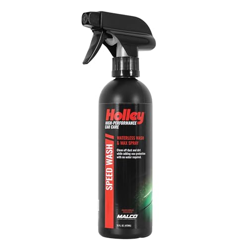 Holley Speed Wash - Waterless Wash & Wax Spray - High-Performance Car Care, Exterior Cleaning Solution with Carnauba Wax - Works on All Surfaces, for All Car Types - 16 oz. - color: Waterless Wash & Wax, size: 1-Pack
