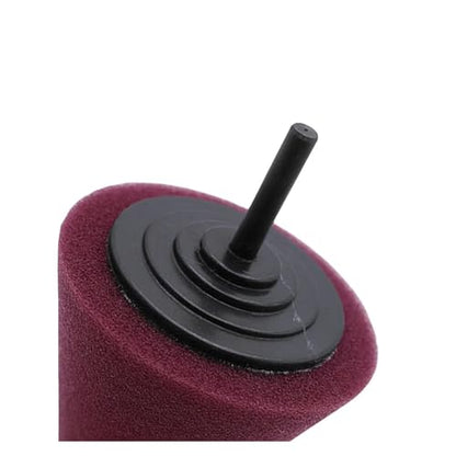 Car Polishing Pad Buffing Foam Sponge Cone Polisher Buffer Automotive Waxing Kit for Wheel Hub(Gray) - color: Gray