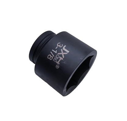 1-1/2" Drive Impact Socket, 6-Point, Heat Treated Cr-Mo Steel – Heavy Duty for Hydraulic Impact Wrench (3-1/8") - size: 3-1/8"