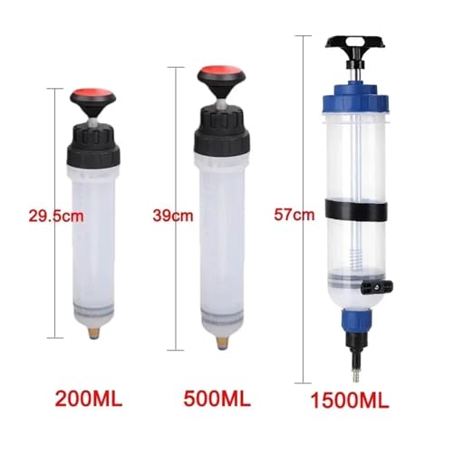 Car Oil Fluid Extractor Siphon Pump Brake Fluid Fluid Syringe Pump Auto Manual Suction Vacuum Fuel Transfer Hand Pump Dispenser(200ML) - color: 200ML