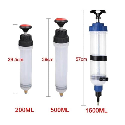 Car Oil Fluid Extractor Siphon Pump Brake Fluid Fluid Syringe Pump Auto Manual Suction Vacuum Fuel Transfer Hand Pump Dispenser(200ML) - color: 200ML