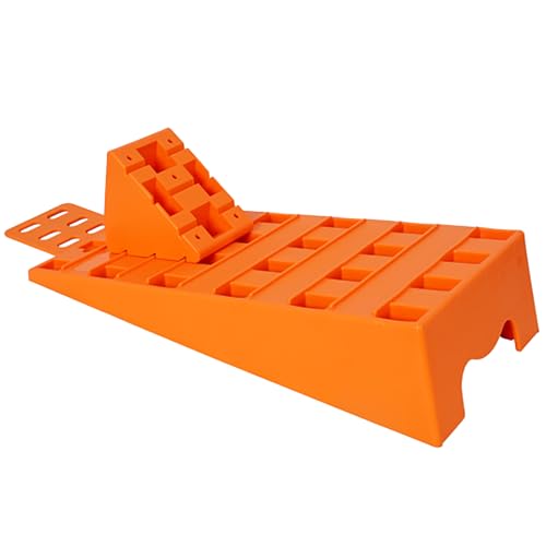5T Caravan Levelling Ramps, Heavy Duty RV Leveling Ramps Set with 2 Wheel Chocks, Camper Trailer Levelers for Motorhome, Travel Trailer, Camper, with Portable Carry Bag