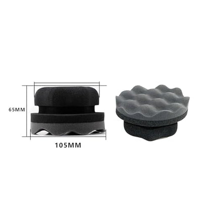 Set of 3 Tire Shine Applicator Pads - Wheel Care, Car Detailing Tools, Microfiber Reduces Abrasion & Washable, for Cars/SUVs/Trucks, Home Garage DIY Tire Care