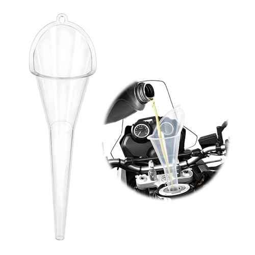 Oil Funnel, Multi-Purpose Plastic Long Neck Oil Funnel, Automotive Use Funnels for Filling Oils Lubricants Water Diesel, Kitchen Funnels for Filling Bottles Jars (Transparent，L) - color: Transparent, L, 1 PCS