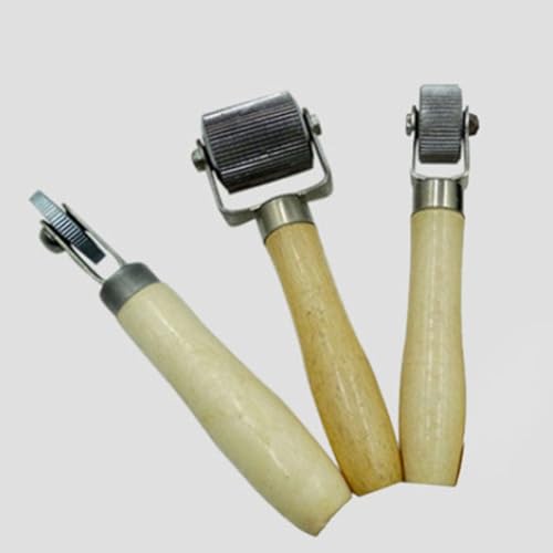 BETOOKY 3pcs Car Tire Repair Roller Tool with High Wear Resistance and High Temperature Resistance, Plastic and Metal Compacting Roller for Auto Tire Repair and Motorcycle Use