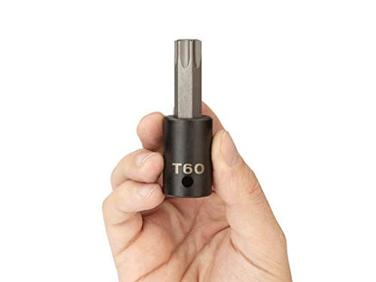 TEKTON 1/2 Inch Drive x T60 Torx Impact Bit Socket | SIB24260 - size: T60