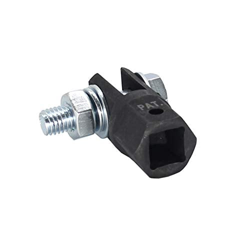 JIANWEI 1/2'' Scissor Jack Adapter for Car Repair - Chrome Vanadium Steel, Compatible With Impact Wrench (Black+Silver)