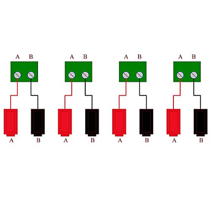 Banana Jack Breakout Board Module (4x2 Positions, Screw Mount) - size: 4x2 Positions, style: Screw Mount