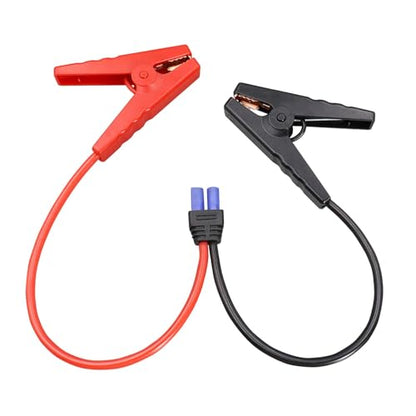 EC5 Emergency Jump Starter Cable for Car with Alligator Clamps, Heavy Duty Automotive Booster Cables for Battery Compatible with 10AWG Silicone Wire for Portable Power Station, Vehicle Battery