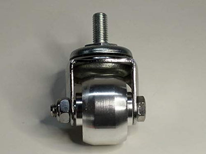 Aluminum Racing Floor Jack Casters, 3 Ton, 2 Piece Set, Quality Replacement Parts for Repiars