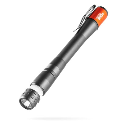 NEBO Inspector 500+ Flex Pen Light | 500 Lumens, 8 Light Modes, Rechargeable LED Flashlight & 360 Degree Area Lighting, Magnetic Base, IPX7 Waterproof, Pocket Size for EDC, Includes USB Charging Cable - style: Gray - 500 Lumens