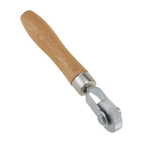 Tire Patch Roller Tire Maintenance Repair Compaction Roller Rolling Wheel Wooden Handle Metal Smooth Ball Bearing Suitable for Car, 1.2cm - size: 1.2cm