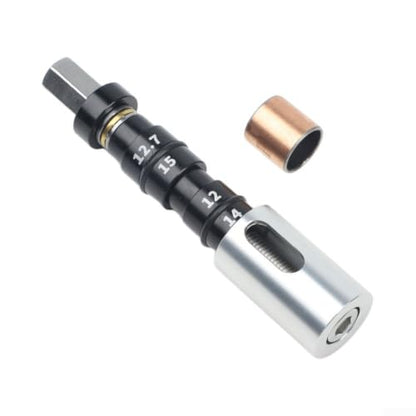 Bike Rear Shock Absorber Bushing Tool, Aluminum Alloy and Stainless Steel, Removal and Install Kit with Spare Bushing for DU(Silver) - color: Silver