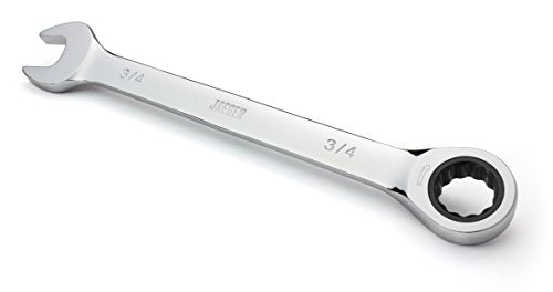 Jaeger 3/4 Inch Ratcheting Wrench with Upgraded 4° Precision and Hardened, Polished Steel for Projects with Tight Spaces - size: 3/4 Inch/SAE