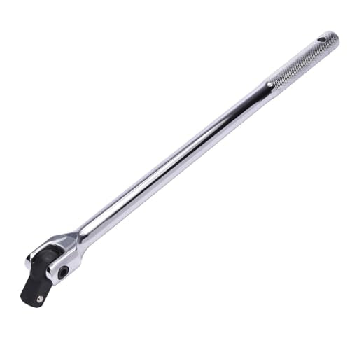 15-inch Dual Drive Breaker Bar, Heavy Duty Breaker Bars, 1/2 drive Flex Handle with 180° Rotatable Head - size: 15 inch