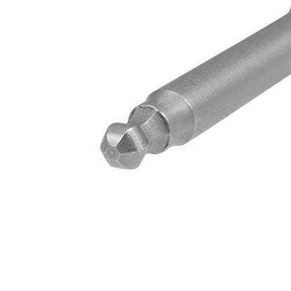 uxcell 3 Pcs H3 (3mm) Ball End Screwdriver Bits, S2 Steel Magnetic 5.1 Inch Long Drill Bit with 1/4 Inch Hex Shank - size: H3