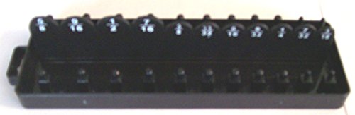 168pc Socket Holder Tool Tray Socket Tray Rack Rail Holders Black/Blue Deep Shallow