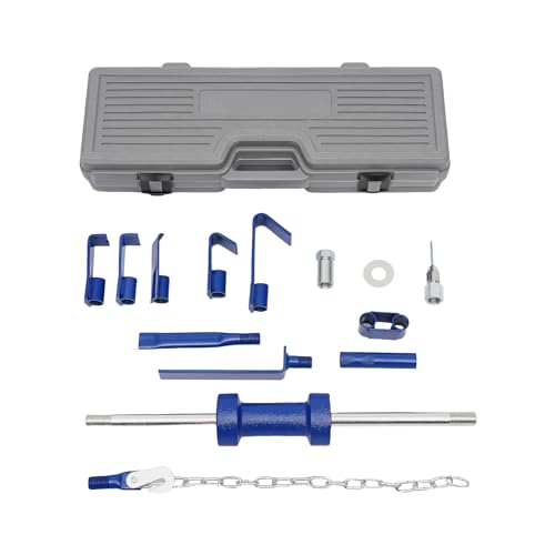 Slide Hammer Dent Puller Set, Automotive Hammer Puller Frame Set Heavy Duty Auto Body Truck Repair Tool Kit Automotive Dent Remover with Carrying Case