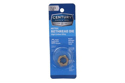 Century Drill & Tool, 92709, 11.0X1.50,Rethreading Die,Tool Set, Thread Repair - size: 11.0 X 1.50