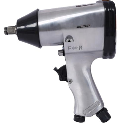 Complete Air Tool & Accessories Kit – Includes Impact Wrench, Air Ratchet, Die Grinder, Air Hammer, Hose Fittings, and Storage Case (71-Piece Silver) - color: 71-piece Silver