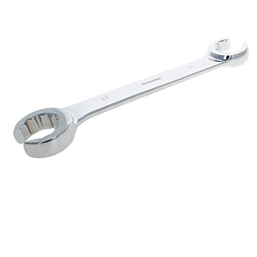 Auniwaig 24mm x 27mm Flare Nut Wrench0.94 x 1.06 Inch Metric Double Open End Geardrive Flare Nut Wrench for Removing Replacing Nuts 1 Pcs - size: 24x27mm