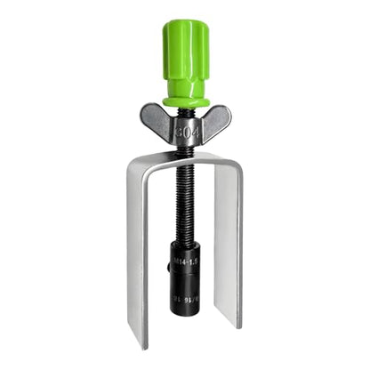 Steering Wheel Lock Plate Remover, Steel Lock Plate Removal Tool with 9/16''-18 Reversible Adapter, Wheel Compressor Puller Tool Snap Ring Remover for Most Vehicles