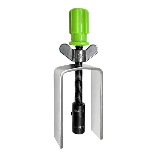 Steering Wheel Lock Plate Remover, Steel Lock Plate Removal Tool with 9/16''-18 Reversible Adapter, Wheel Compressor Puller Tool Snap Ring Remover for Most Vehicles