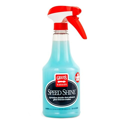 Griot's Garage Speed Shine for Car Detailing, Quick Detailer for All Exterior Surfaces, Trim and Wheels, Provides a Glossy Finish, 10950, 22 oz - size: 22 Fl Oz (Pack of 1)