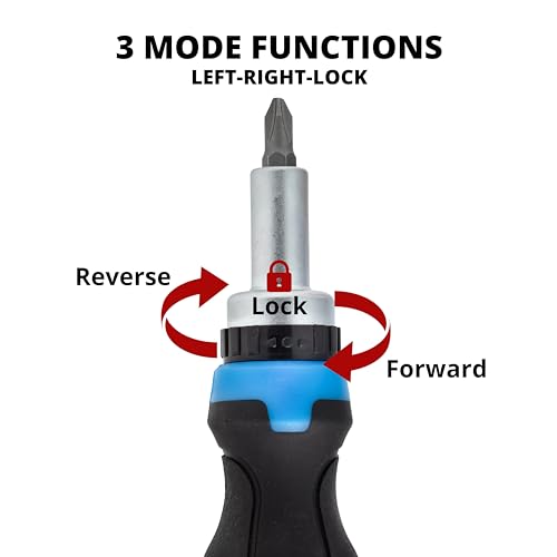 NEIKO 10082A Security Bit Set and Ratcheting Screwdriver | 101 Piece Set | Chrome Vanadium Steel | Screwdriver Bit Set Phillips, Tamperproof Torx Bits, & Flat | 1/4" Hex Shank Magnetic Bit Holder - size: Screwdriver Bit, style: Security
