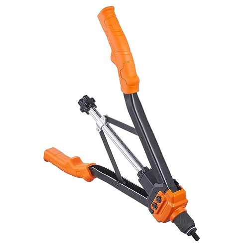 VEVOR Rivet Nut Tool, 16 inch Rivnut Tool Kit with 13PCS Metric and SAE Mandrels, 186PCS Rivet Nuts, Semi-auto Retraction, M3, M4, M5, M6, M8, M10, M12, 1/4-20, 5/16-18, 3/8-16, 1/2-13, 8-32, 10-24 - size: 16"-AUTO, style: RIVET NUT TOOL