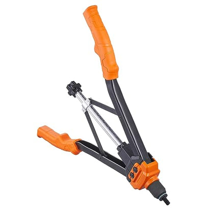 VEVOR Rivet Nut Tool, 16 inch Rivnut Tool Kit with 13PCS Metric and SAE Mandrels, 186PCS Rivet Nuts, Semi-auto Retraction, M3, M4, M5, M6, M8, M10, M12, 1/4-20, 5/16-18, 3/8-16, 1/2-13, 8-32, 10-24 - size: 16"-AUTO, style: RIVET NUT TOOL