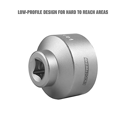OEMTOOLS 87172 3/8" Drive 29 MM Socket Wrench - Low Profile, Rust Resistant Oil Filter Socket - style: 29 mm