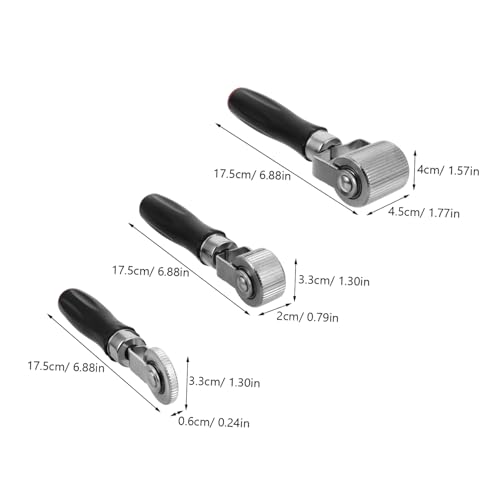 Holibanna 3pcs Tire Repair Tool Set with Plastic Handle Automotive Tire Patch Rollers for Car Truck Motorcycle