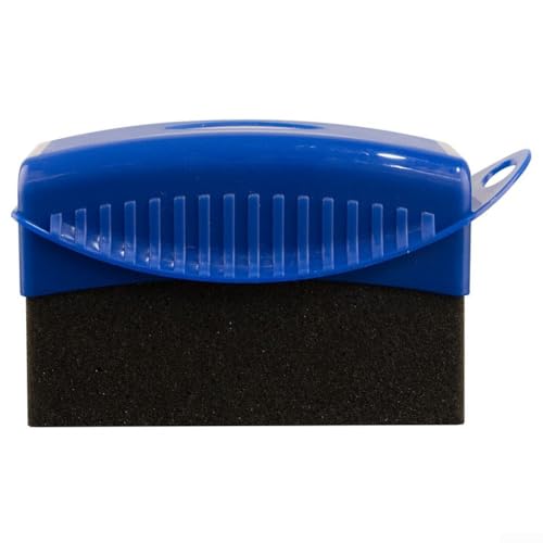 Wheel Brush with Cap for Car Detailing, Soft Polyester Cotton Rim Cleaner for Brake Dust, Yellow(Blue)