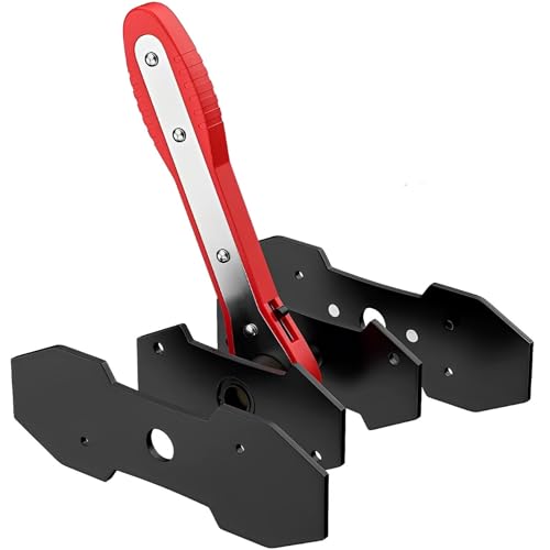 Brake Caliper Compression Tool - Rotating Ratchet Caliper Piston Compressor Tool with 2 Pcs Steel Plates, 360° Adjustable Brake Caliper Tool, Essential Tool for Car Brake Maintenance