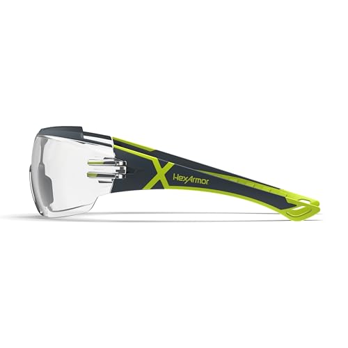HexArmor MX300 Safety Glasses | Anti-Fog | ANSI Z87+ | 100% UV Protected - color: Clear Trushield 2sf