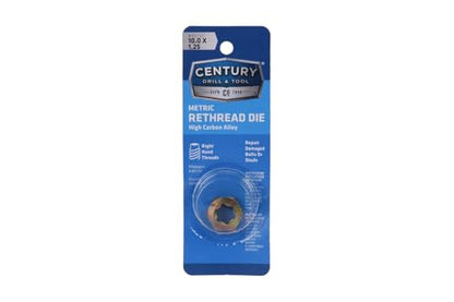 Century Drill & Tool, 92707, 10.0X1.25,Rethreading Die,Tool Set, Thread Repair - size: 10.0 X 1.25