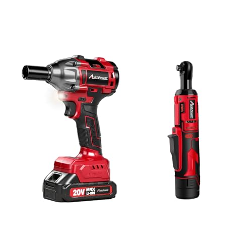 AVID POWER 1/2" Impact Wrench 450N.M with 3/8" Electric Ratchet Wrench