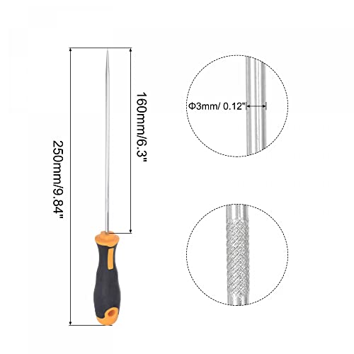 uxcell Straight Pick Hook 9.84" Puller Remover Removal Tool for Oil Seal/O-rings, Gasket, Hose