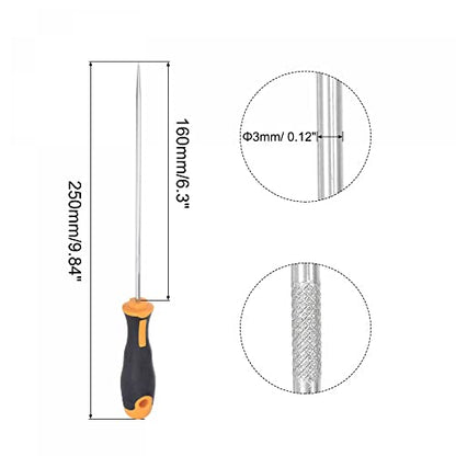 uxcell Straight Pick Hook 9.84" Puller Remover Removal Tool for Oil Seal/O-rings, Gasket, Hose