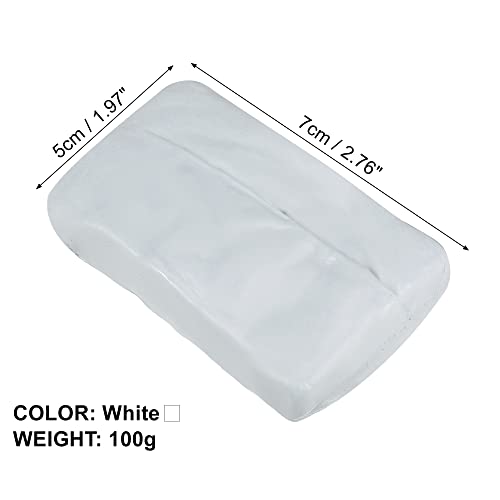 X AUTOHAUX Car Clay Bar Wash Mud White 100g Detailing Cleaning Polishing Tool for Cleaning Cars RV Boats Bus Coating - color: White
